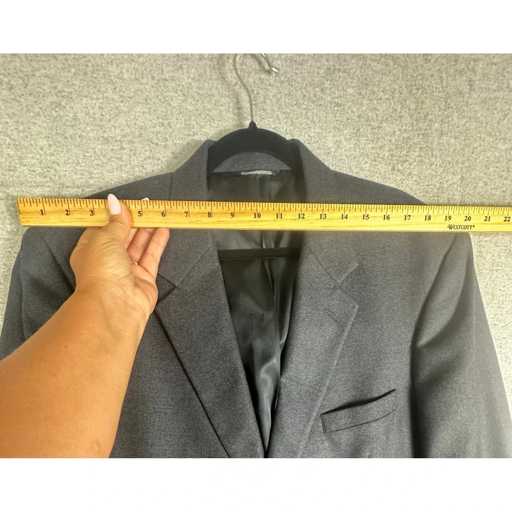 Brooks Brothers Blazer Mens 45R Charcoal Grey Wool Two‎ Button